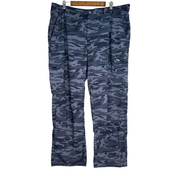 Columbia Other - Columbia Men’s Dark Nylon Camouflage Hiking Pants Cargo Activewear Outdoor 44W